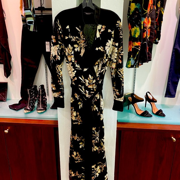 Embroidered Floral Sequin Jumpsuit